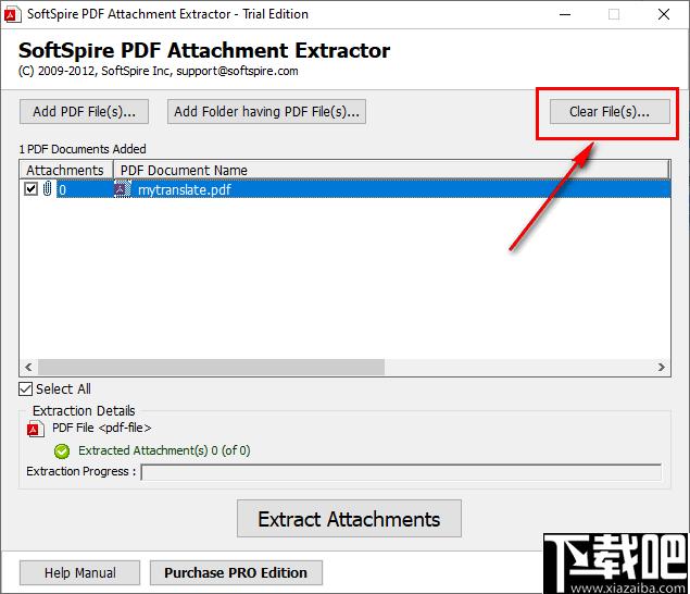 SoftSpire pdf Attachment Extractor下载,PDF提取,PDF软件
